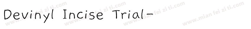 Devinyl Incise Trial字体转换